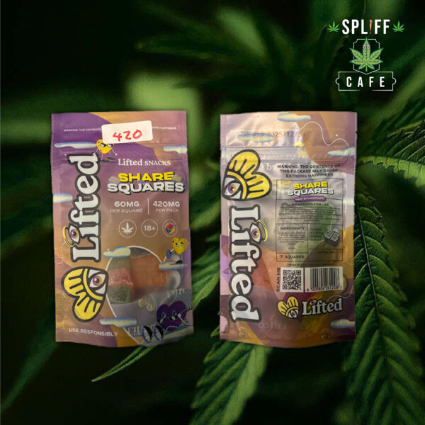 Lifted Snacks Share Squares – 420mg