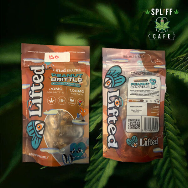 Lifted Snacks Peanut Brittle – 100mg Vegan Edible