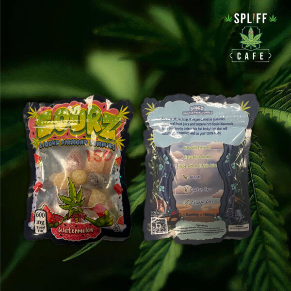 Sourz Liquid Diamond Gummies – Watermelon - 600mg