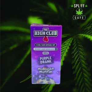 The High Club Vape – Purple Drank x Midnight Muffin Dual Flavor Disposable Vape